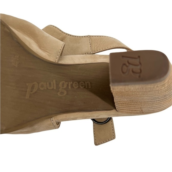 Paul Green Block Heel Open Toe Sandals Size 4 1/2 Women’s - Picture 10 of 12